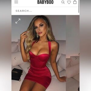 BABY BOO RED MINI DRESS